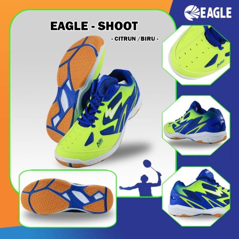 Sepatu Badminton Eagle Shoot New Ori