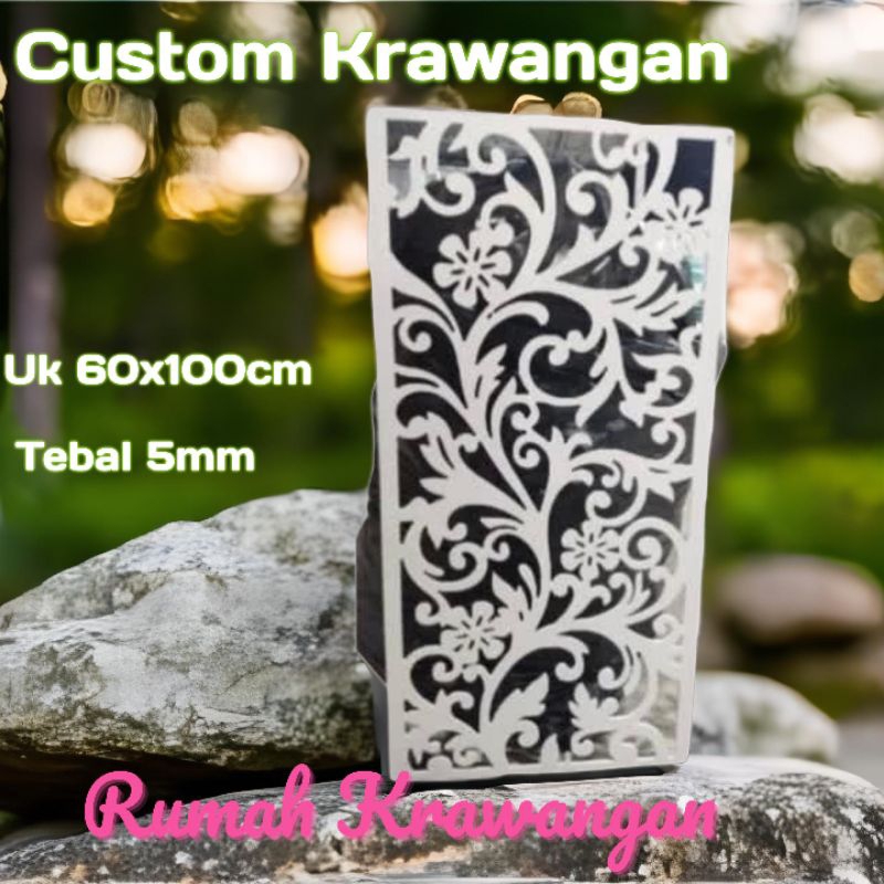 KRAWANGAN PVC BOARD/FOAM BOARD UK 60X100CM TEBAL 5MM - RM101