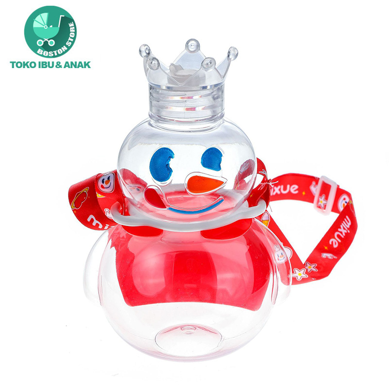 Bostonstore COD Botol Minum Mixue Snow King Viral 700ml FREE Tali / Wadah Tempat Penyimpanan Air Bentuk Boneka Salju Unik Lucu Bottle Tumbler