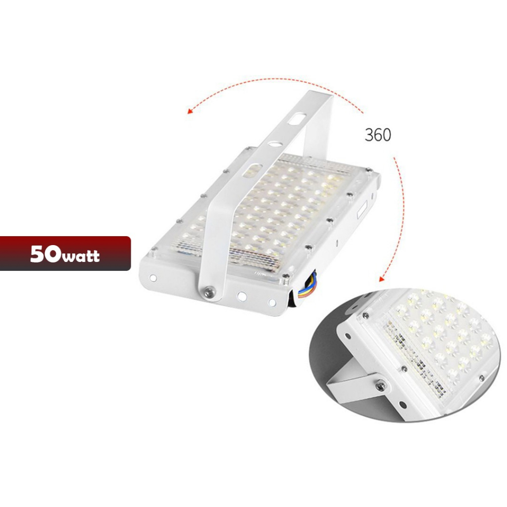LAMPU SOROT LED tembak slim SMD 50w 50 watt floodlig - SOSOYO