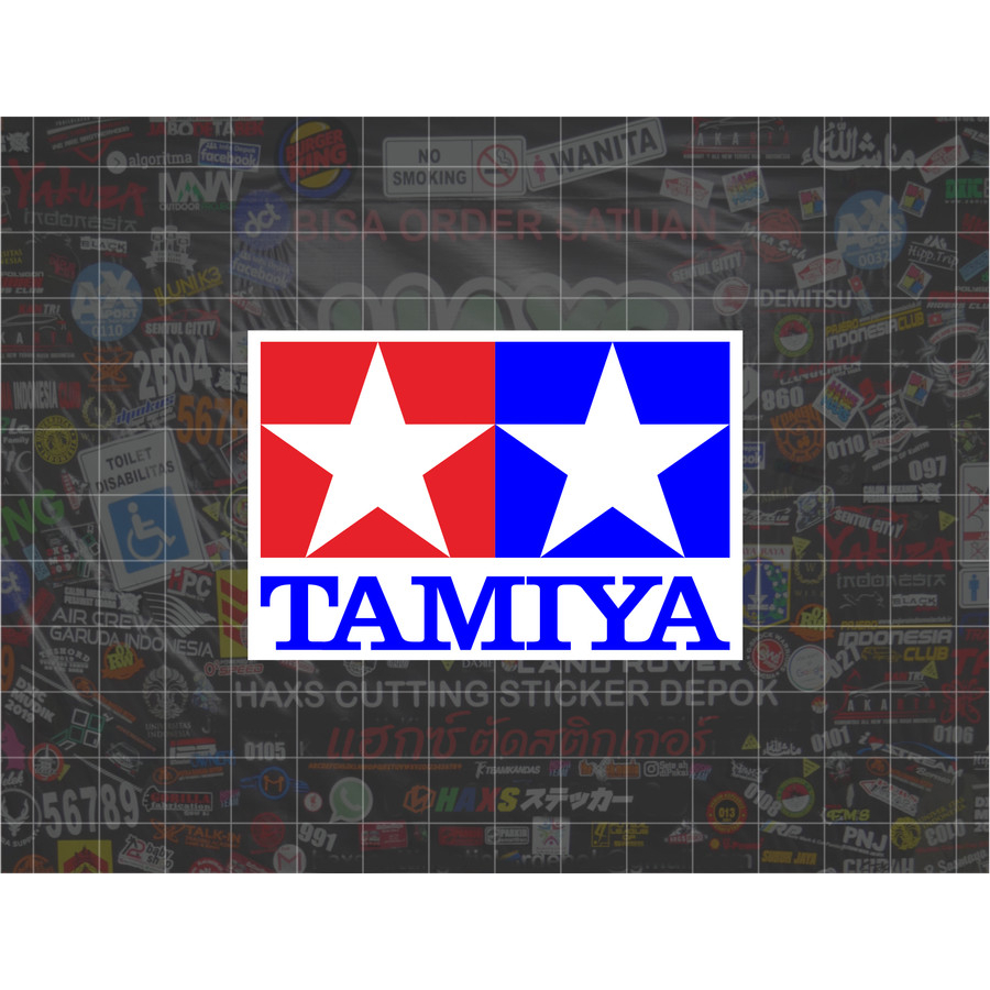 Cutting Sticker Tamiya Ukuran 7.5x5cm Untuk Motor Mobil