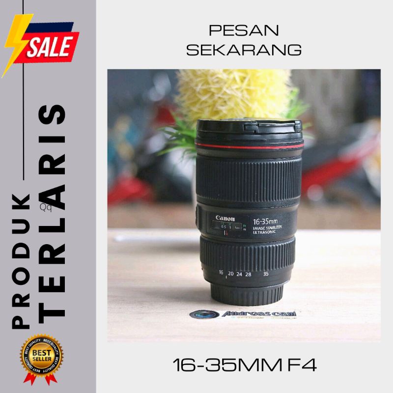 LENSA CANON EF 16-35MM F4 L IS USM ULTRASONIC  FULLSET TINGGAL PAKAI