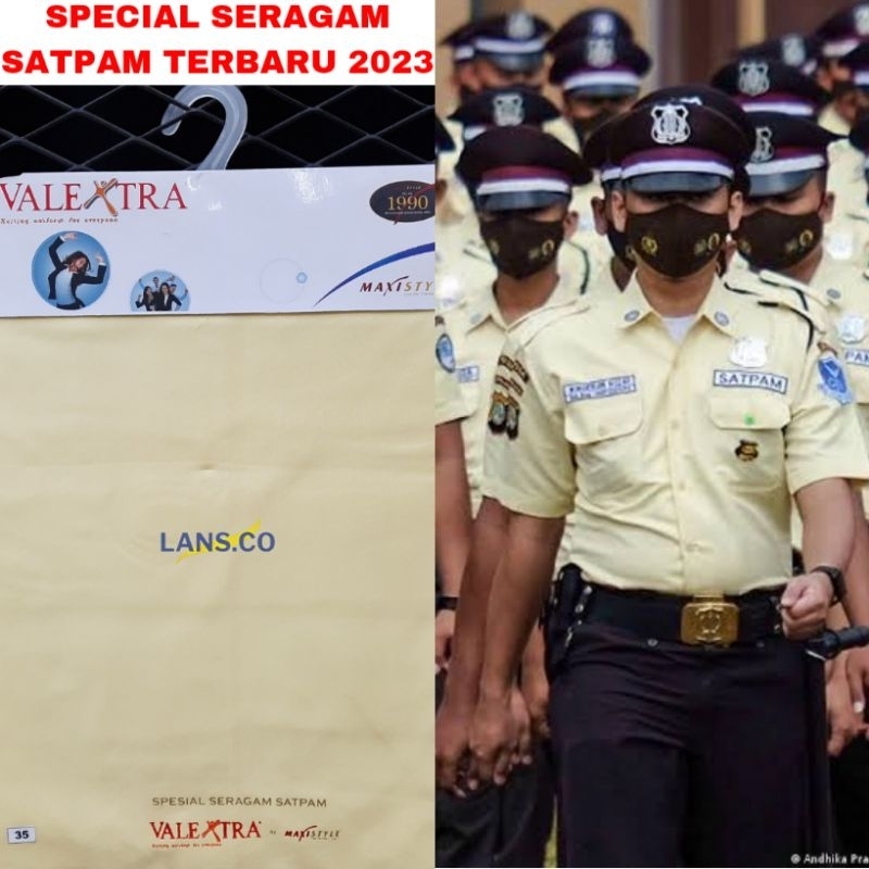 BAJU SERAGAM SATPAM TERBARU 2023 KAIN SPECIAL SERAGAM SATPAM VALEXTRA BY MAXISTYLE BAJU SATPAM TERBA