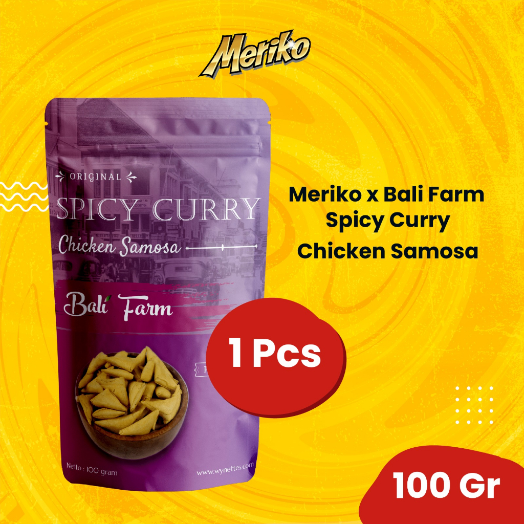 

Meriko x Balifarm Spicy Curry Chicken Samosa