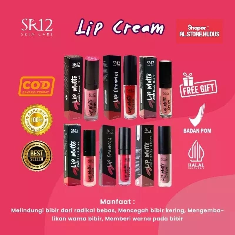 LIP MATTE SR12 // LIP MATTE MAKE UP SR12 // LIP MATTE CREAM // LIP MATTE TAHAN LAMA
