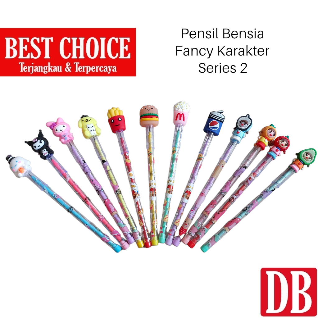 

Pensil Bensia / Pensil Sambung Susun / Pensil Lantu Fancy Lucu Karakter Series 2 (1pc)