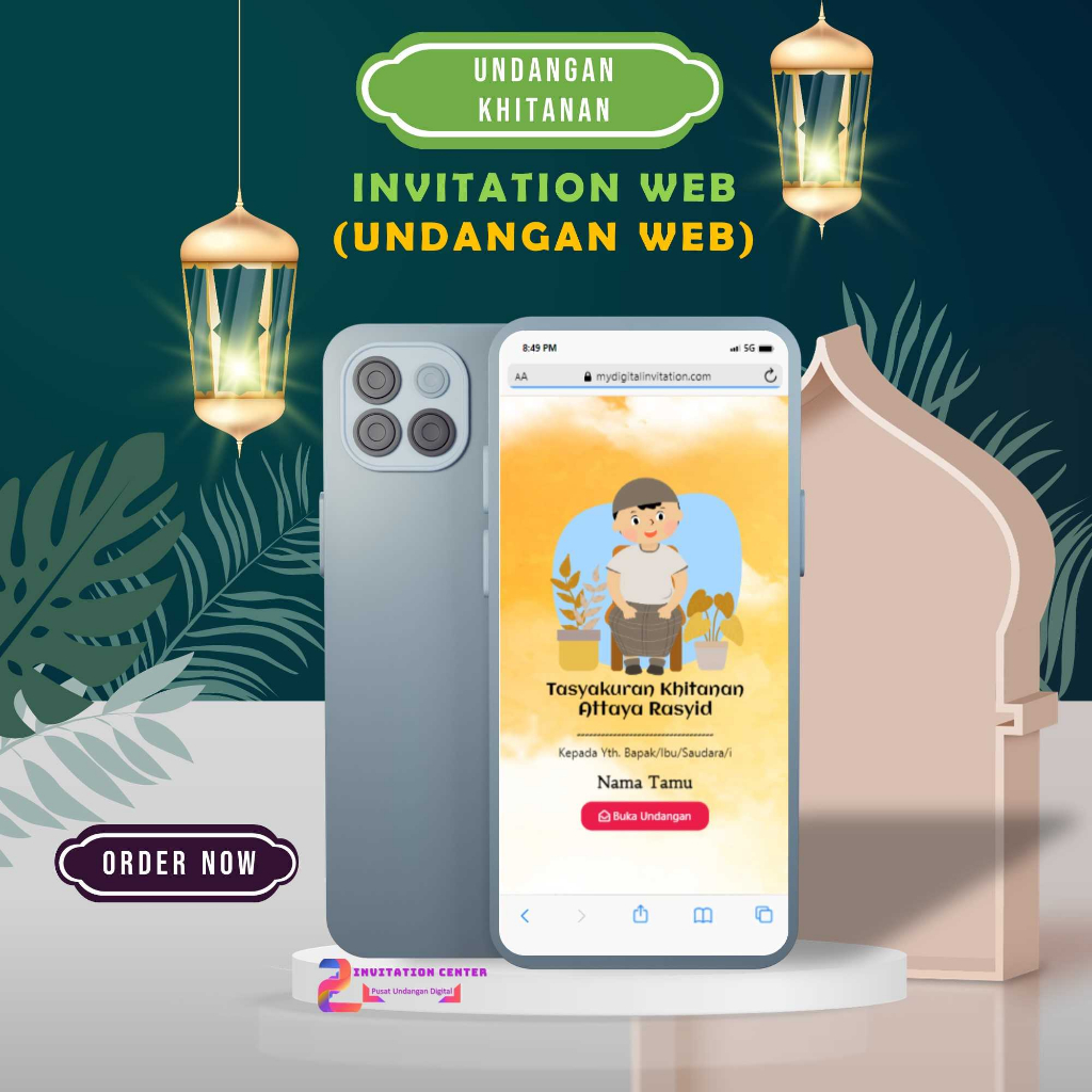 Undangan Tasyakuran Khitanan / Khitan / Undangan Khitanan Web / Undangan Digital Khitanan Web  Invit