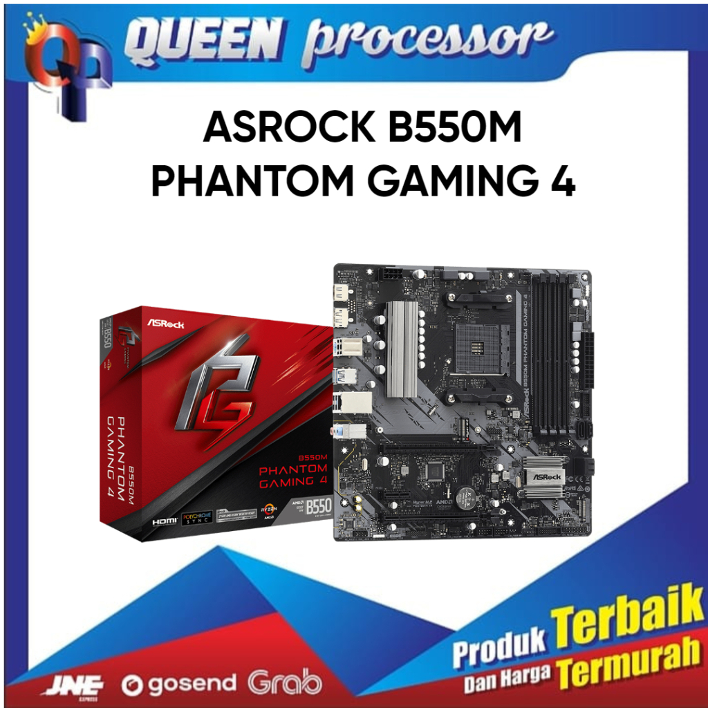 MOTHERBOARD ASROCK B550M PHANTOM GAMING 4 ( AM4 / B550 / DDR4 )