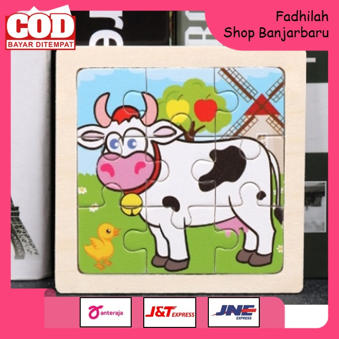 WOODEN PUZZLE /PUZZLE KAYU JIGSAW / MAINAN PUZZLE KAYU ANAK | FADHILAH SHOP BJB