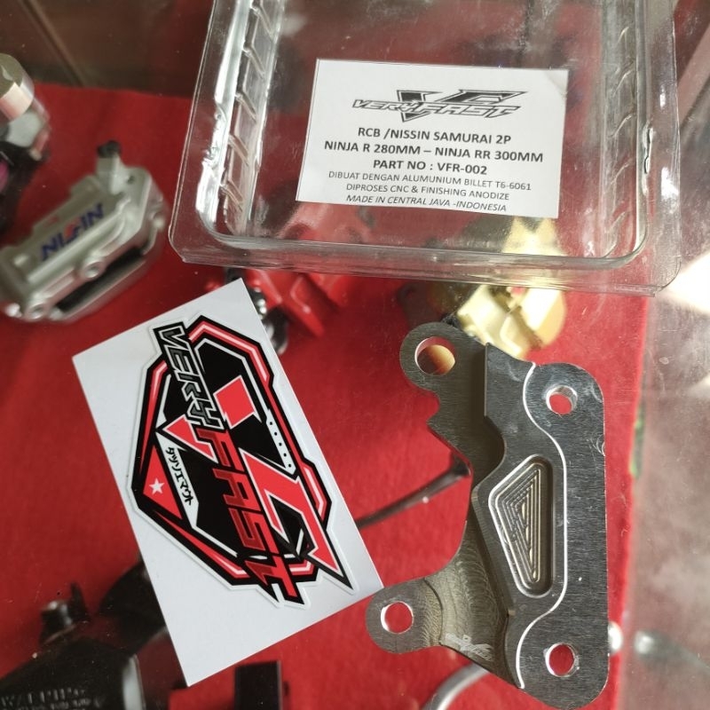 breket kaliper rcb samurai ninja R disc 280 ninja rr disc 300mm