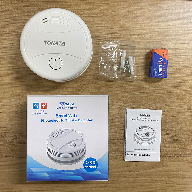 Smart WiFi Smoke Detector / Photoelectric Standalone / Pendeteksi Asap