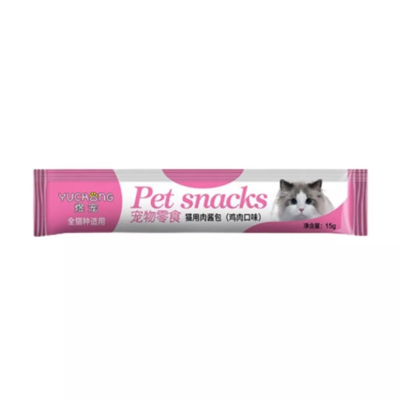 YUCHONG PET STRIP CEMILAN SNACK KUCING MAKANAN WETFOOD CAT