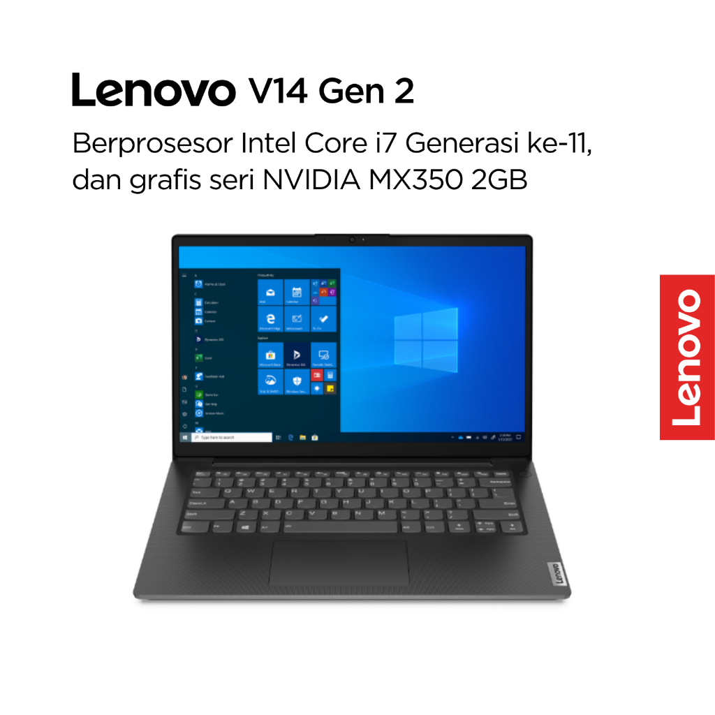 Lenovo V14 G2 ITL 6EID Intel Core i7 1165G7 Win10 Pro 12GB (8Gb Onboard + 4GB) 256GB SSD + 1TB HDD 5