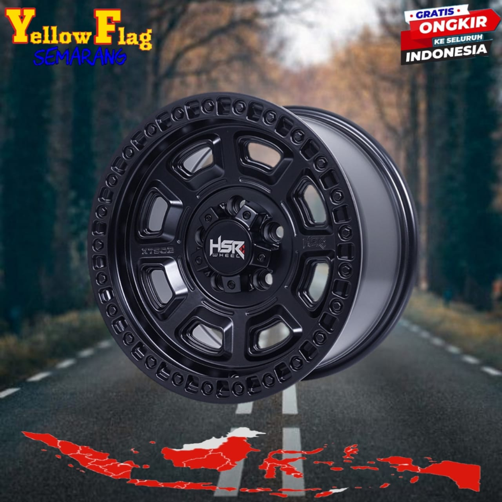 Velg Offroad Racing HSR Type XTS02 Ring 15 velg buat mobil Taruna Luxio Grandmax