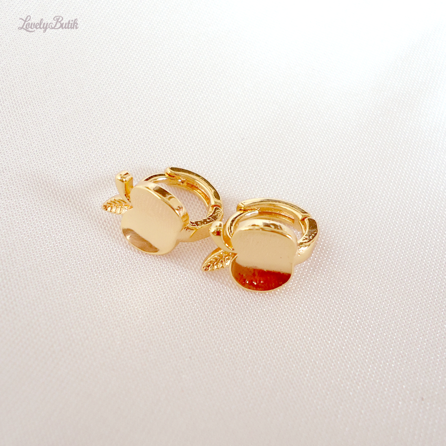 Anting Klip Anak Bayi Perempuan Xuping Gold Lapis Emas Model Ap3l Kecil Lucu - Lovelybutik