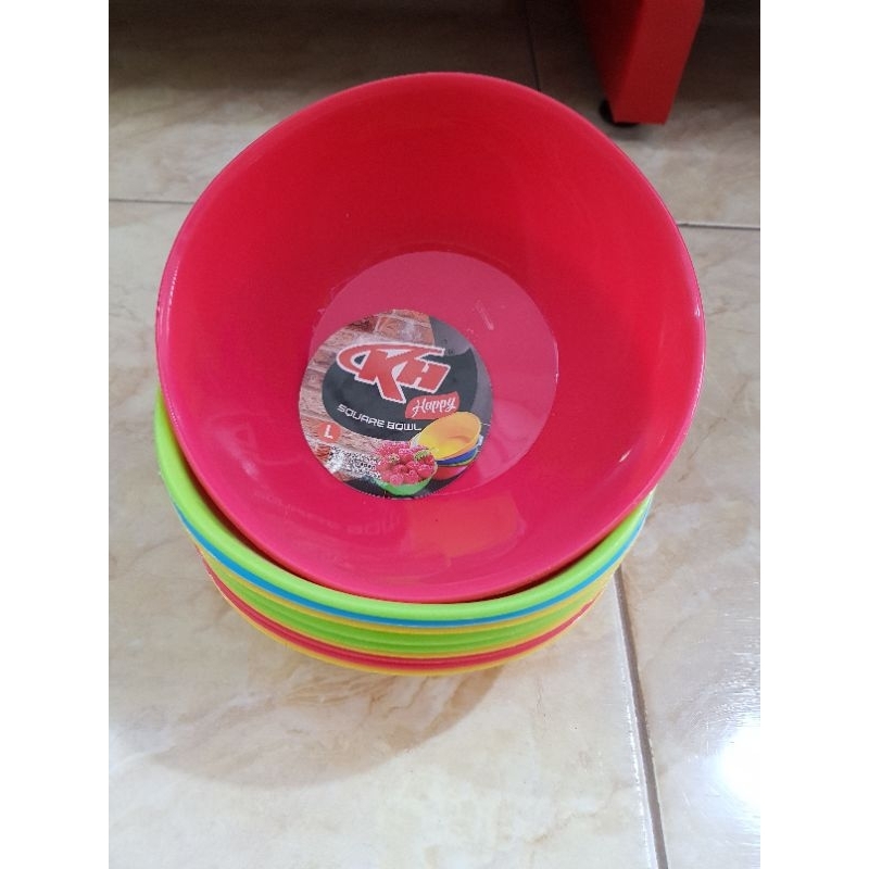 Mangkok mie plastik/Mangkok Happy L KH