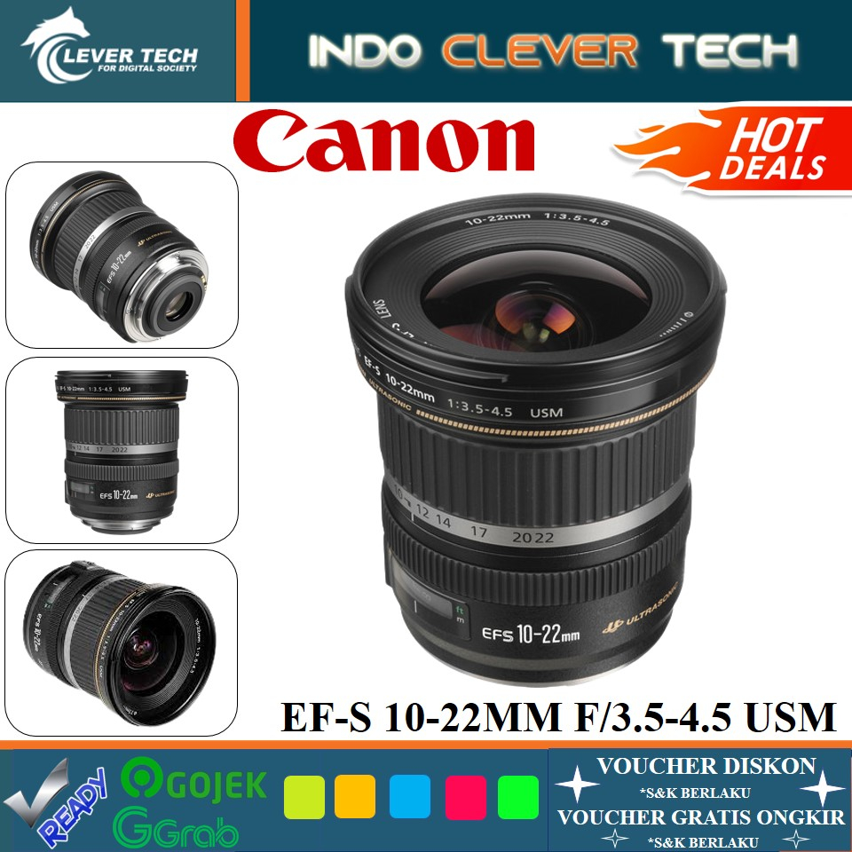 Lensa Canon EF-S 10-22mm F/3.5-4.5 USM - Garansi Resmi