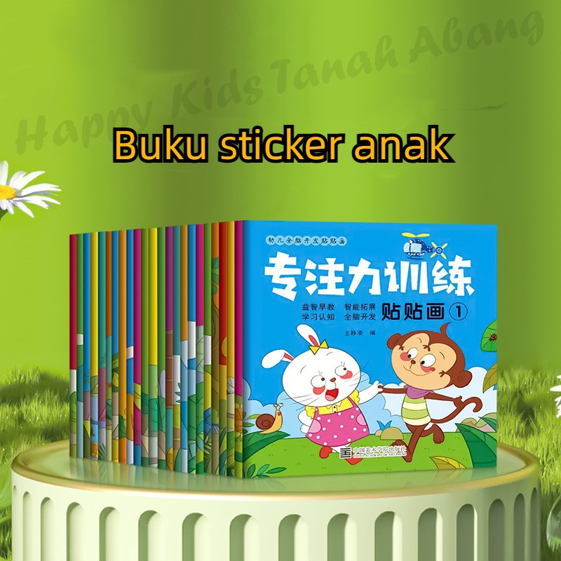 MAINAN EDUKASI ANAK / BUKU STICKER ANAK / MAINAN EDUKATIF STICKER KERAJINAN ANAK PINTAR