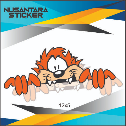 stiker tazmania intip