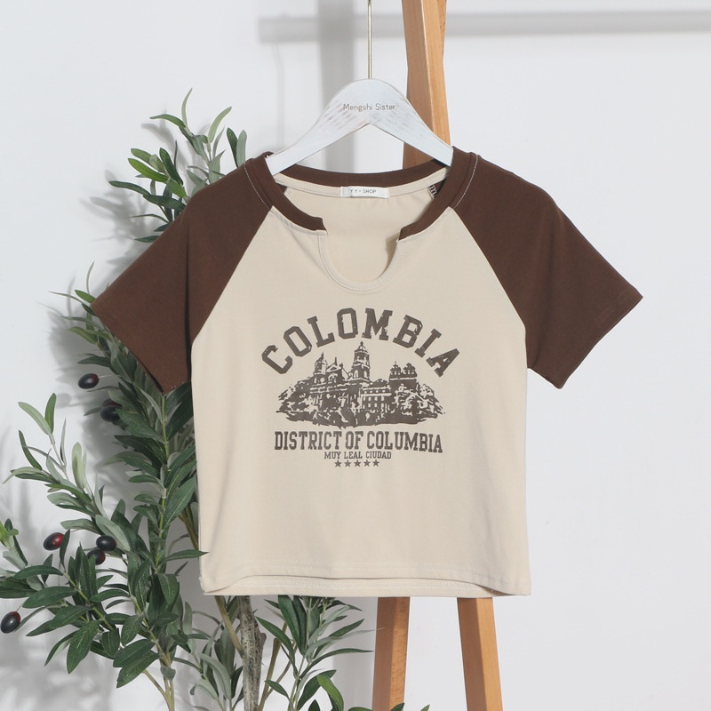 CHAVA | BJ984 Baju Atasan Rajut Crop Top Colombia Wanita Kekinian Fashion korean