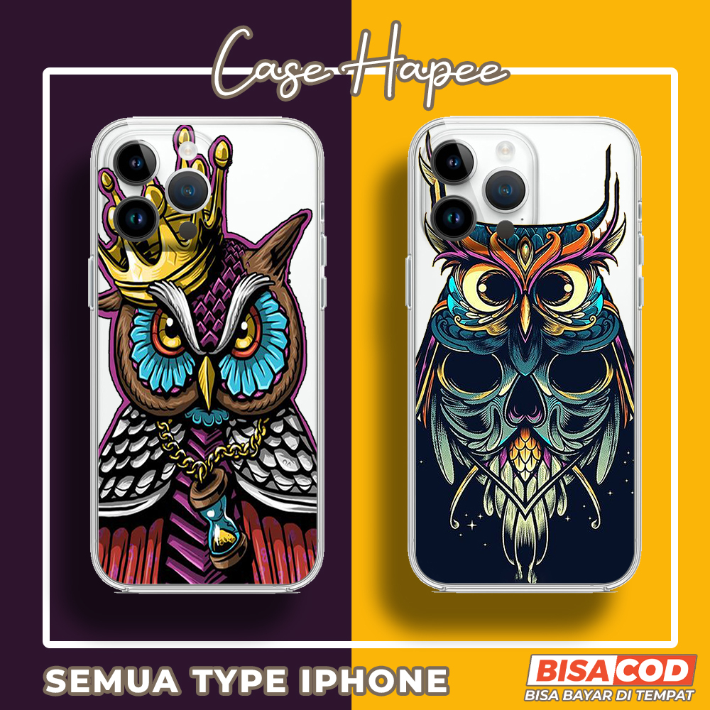 Case Iphone X XS XR Case Hp Iphone X XS XR Casing Iphone X XS XR [OWL] Premium CASE HAPEE Casing Hp 