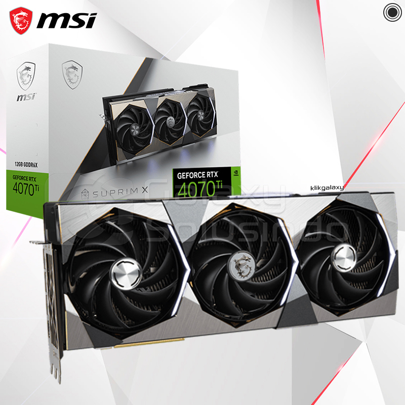 MSI GeForce RTX 4070 Ti SUPRIM X 12GB GDDR6X - ADA Lovelace VGA RTX4070TI DDR6X