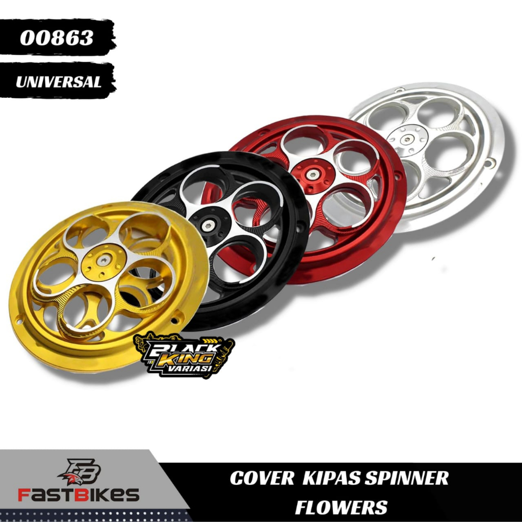 Cover Tutup Kipas Full Cnc Spinner Cover Pelindung Kipas Radiator Full Cnc Sprint Kipas Motor Spinner