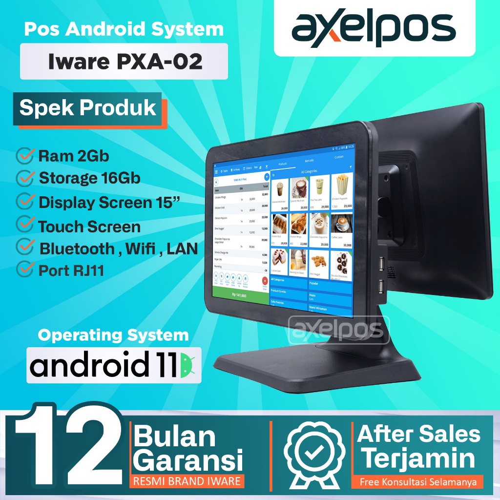Mesin Kasir Android Dekstop Pos System Iware PX02A