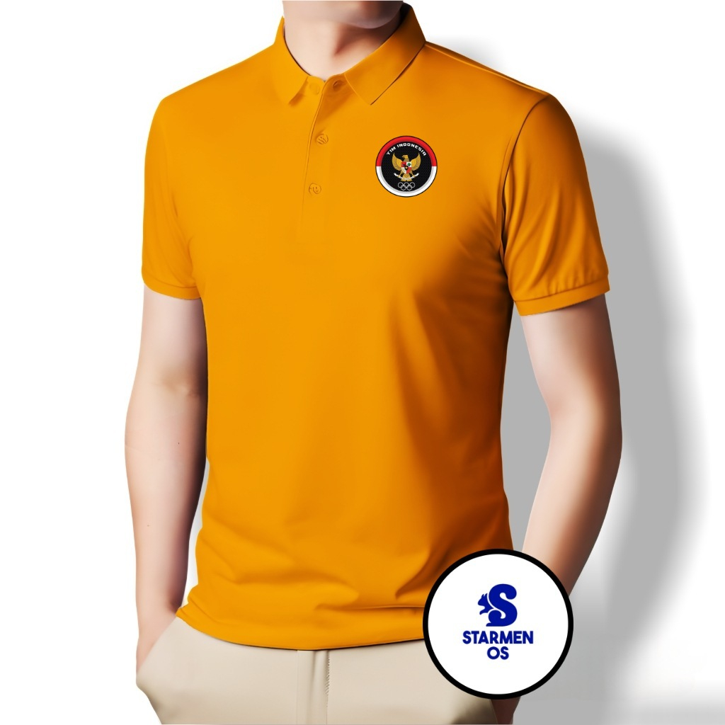 Kaos Wangki Polo T-Shirt Pria Kerah Polos Logo TIM INDONESIA 2023 ( 20 WARNA ) Part 2