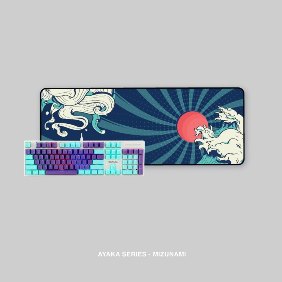 Rexus Ayaka Series KG1-2 Combo Gaming Keyboard Deskmat Mousepad Japan