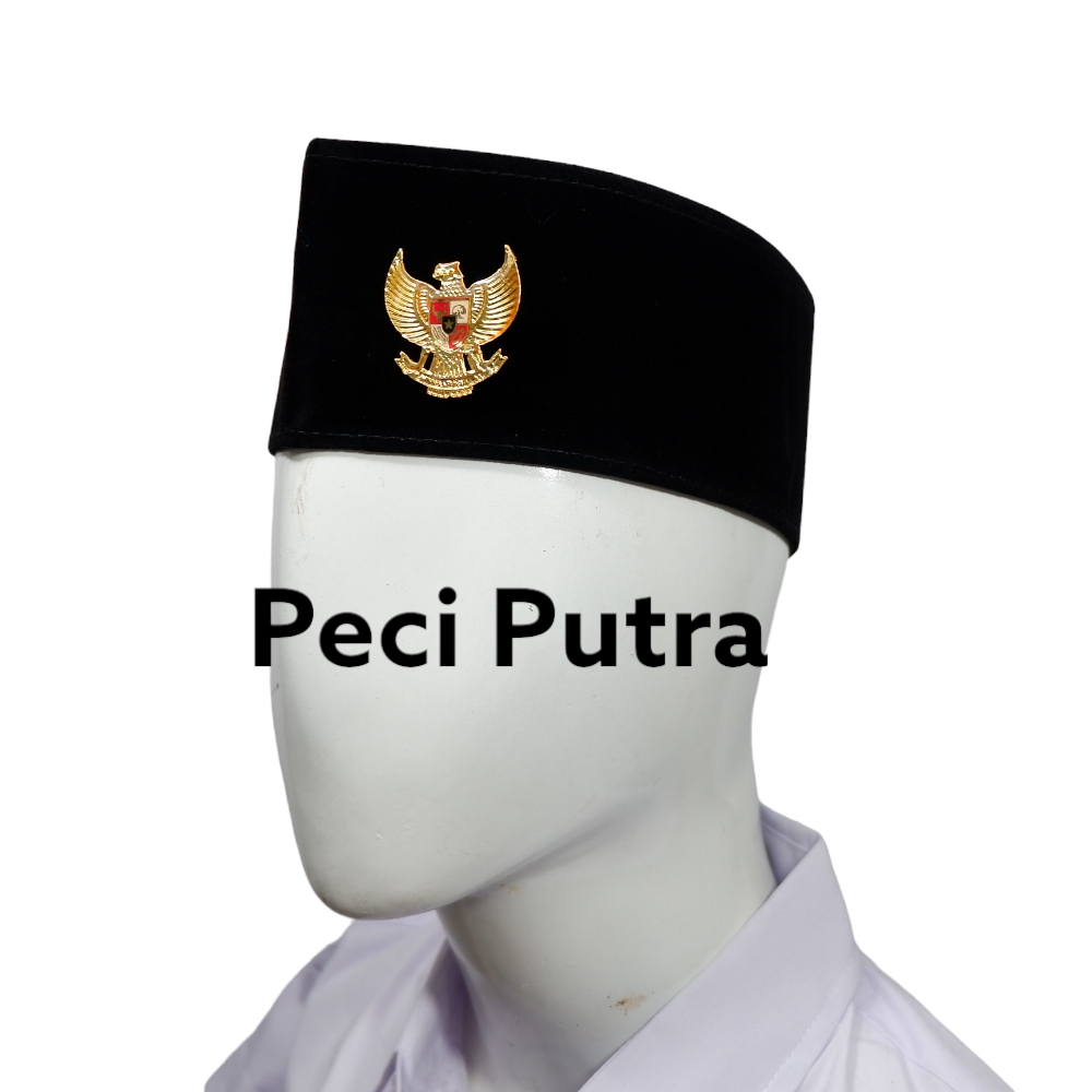 Peci Paskibra PIN Garuda Putra Putri Songkok Topi Kopiah Petugas Upacara Bendera Cowok Cewek