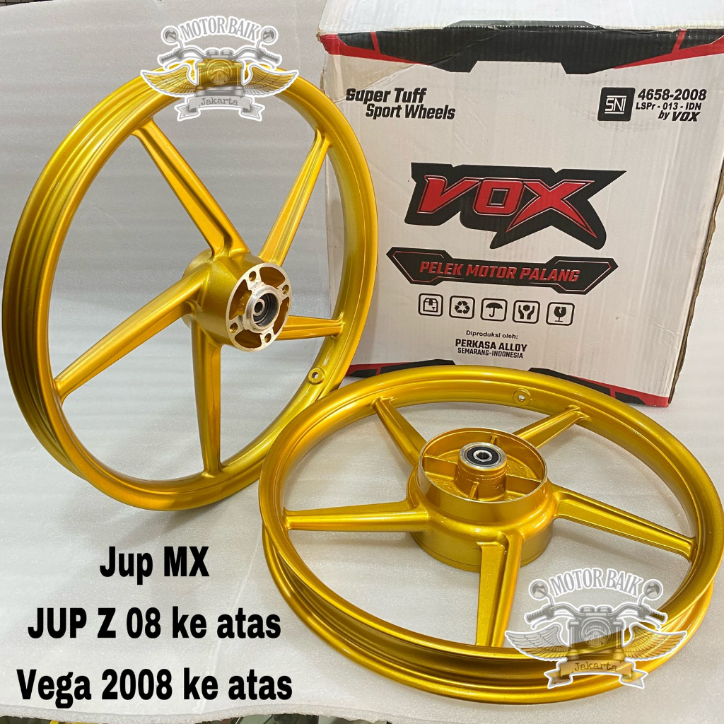 Velg pelek VOX palang 5 bintang U 140/160 ring 17 jupiter mx jupiter z vega baru force one vega lama