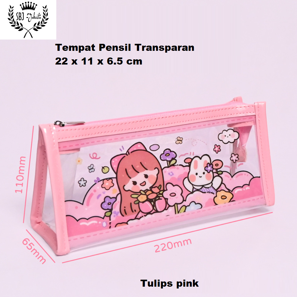 Tempat pensil Kotak Pensil cewek 3 LAPIS waterproof Sabrina Series