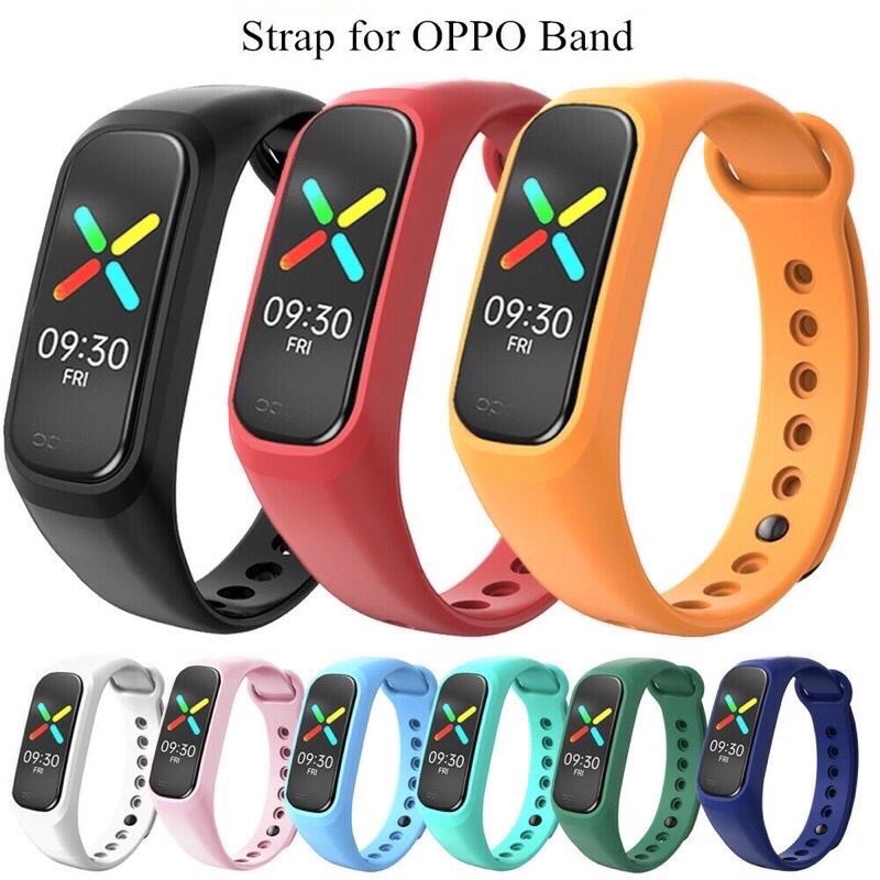 Strap jam Oppo Band 2021 Silicone Rubber- Tali jam Silikon untuk Oppo band 2021