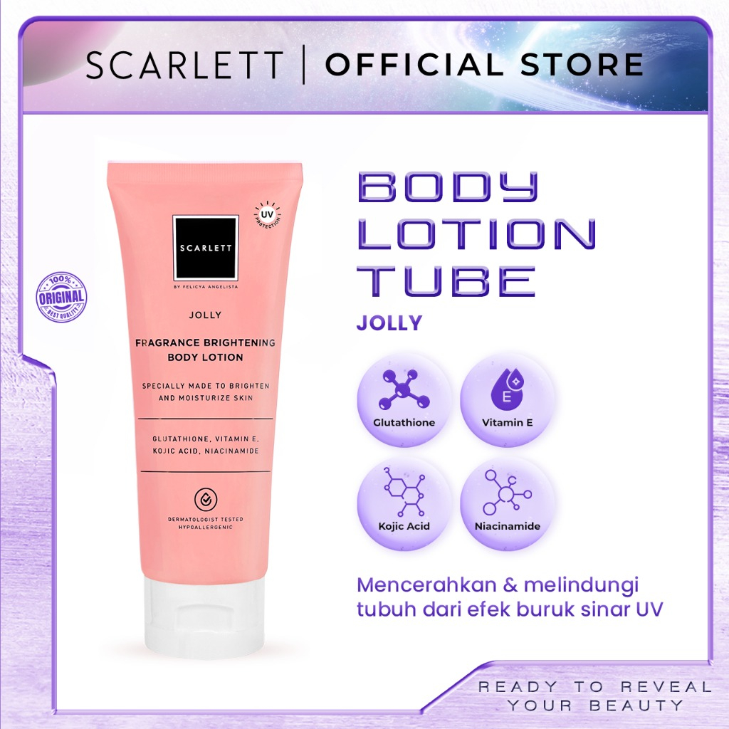 Scarlett Whitening Body Lotion Tube 180 ML