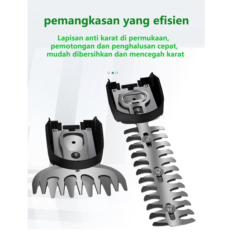 Cordless Garden Shear Set 2in1 Cordless Hegdetrimmer Portable Genggam Lithium 24 Volt Potong Pagar Tanaman