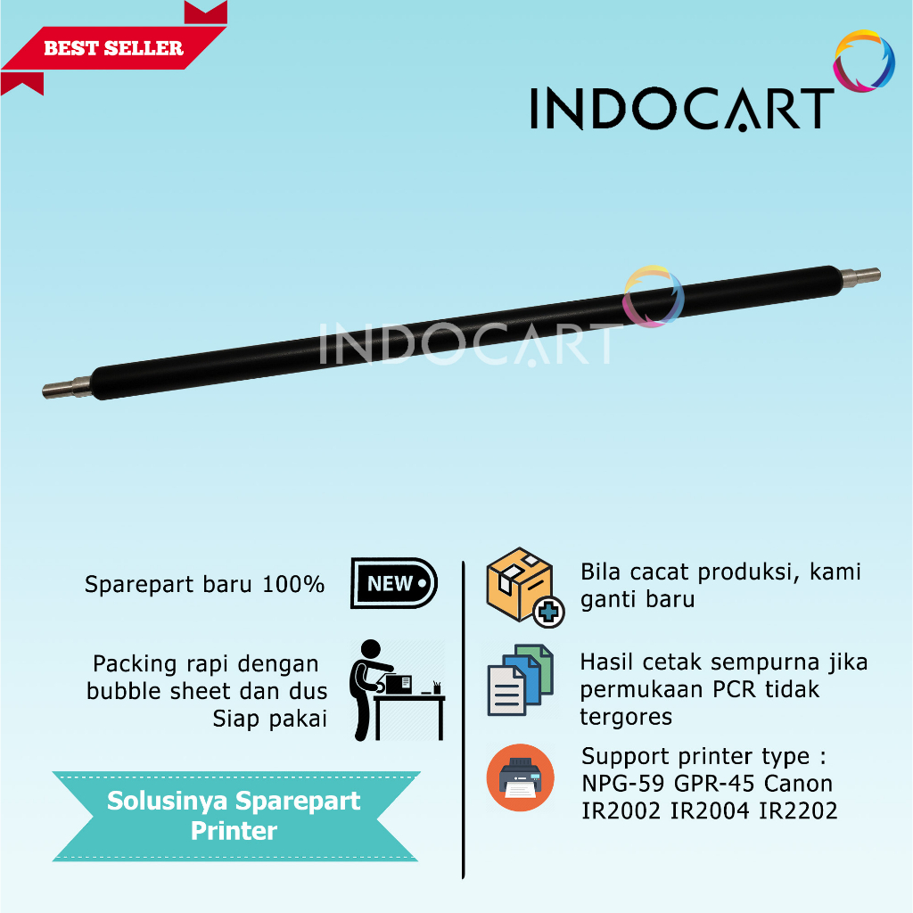 PCR Primary Charge Roller NPG-28 GPR-18-Canon IR2016 IR2018 IR2020