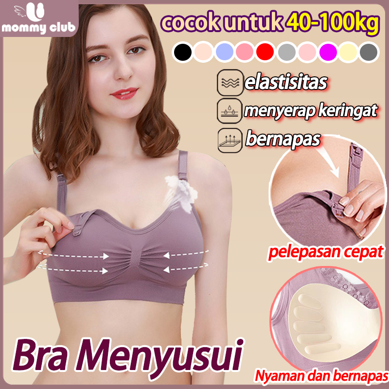 Bra Menyusui tanpa kawat sorex seamless jumbo maternity BH hamil katun busui Nursing ANGEL MOMMY 937