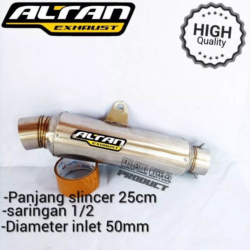 tabung slincer knalpot altan kompetisi dm50mm