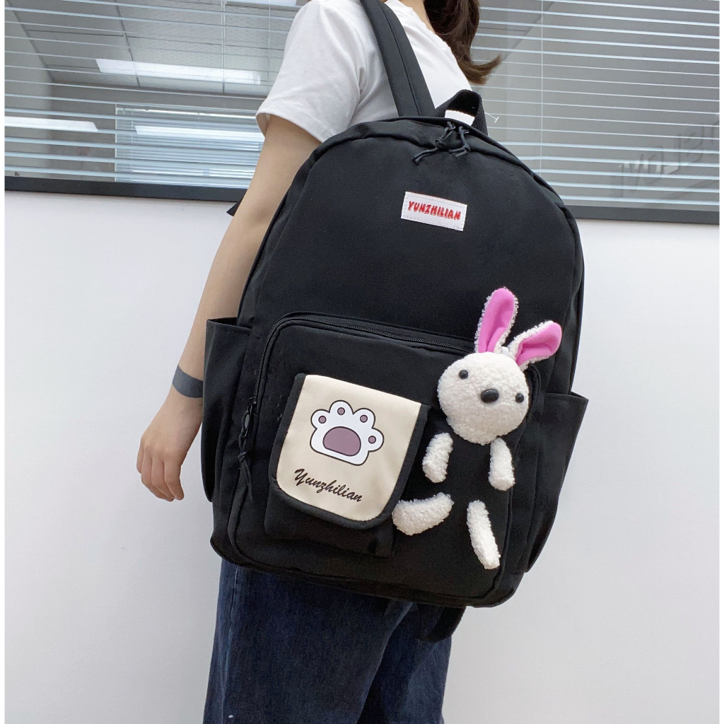 Tas Ransel Sekolah CLOUDS' LOVE 12605 Backpack Remaja Muat Laptop 16inch Bahan Anti Air WATCHKITE WKOS