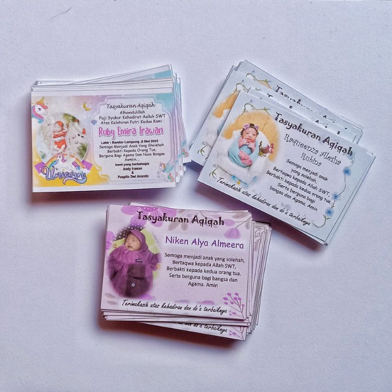 

Kartu/Stiker Tasyakuran Aqiqah FREE DESAIN