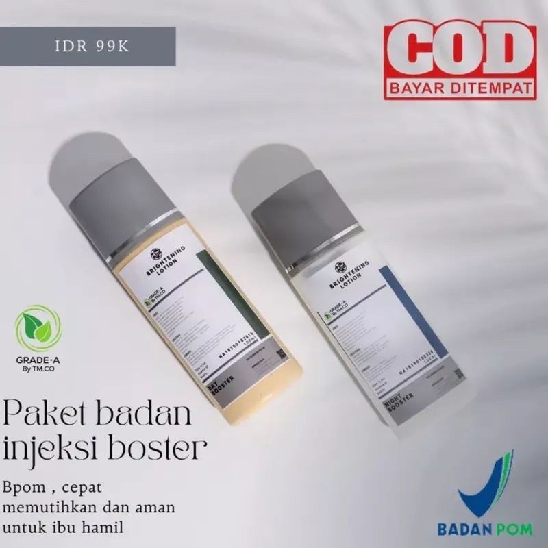 Paket Badan Lotion Pencerah Badan Boster by.TMCO/ Lotion Pemutih Badan TMCO