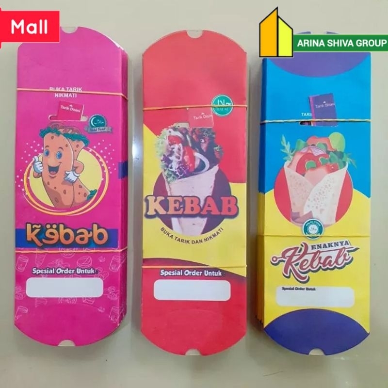 

100 LEMBAR KERTAS KEBAB TARIKAN UKURAN 24 × 9 CM HIGH QUALITY PAPER CRAFT TEBAL PRODUK TERBARU | KOTAK KEBAB KEKINIAN | DUS KEBAB VIRAL TIKTOK | KEMASAN KEBAB KEKINIAN | BOX KEBAB VIRAL | ARINA SHIVA GROUP 6108