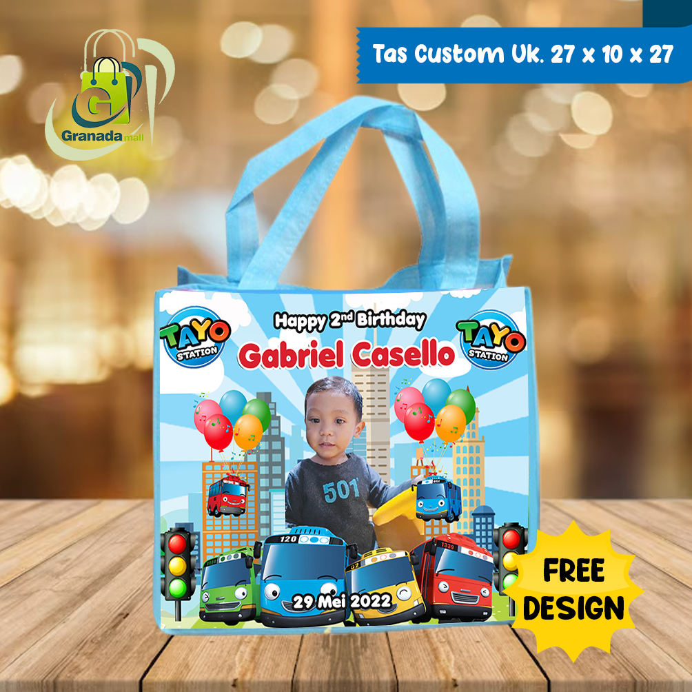 

Tas Ultah custom uk 27 x 10 x 27- GOODIE BAG MURAH