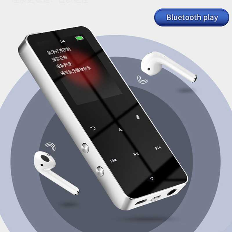 MP3 Digital Audio Player MP4 Alarm Ebook Bluetooth 4.2 Audio Suara Musik Jernih Canggih Desain Kecil Berkualitas