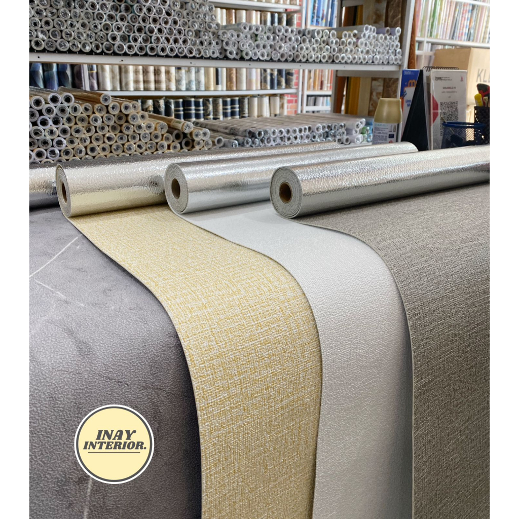 WALLPAPER FOAM LINEN TEBAL ANTI AIR WATERPROOF FOAM XPE