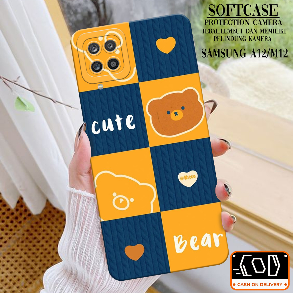 Case Hp Samsung Galaxy A12/M12 - Soft Pro Camera - Softcase Samsung Galaxy A12/M12 - Casing Samsung 