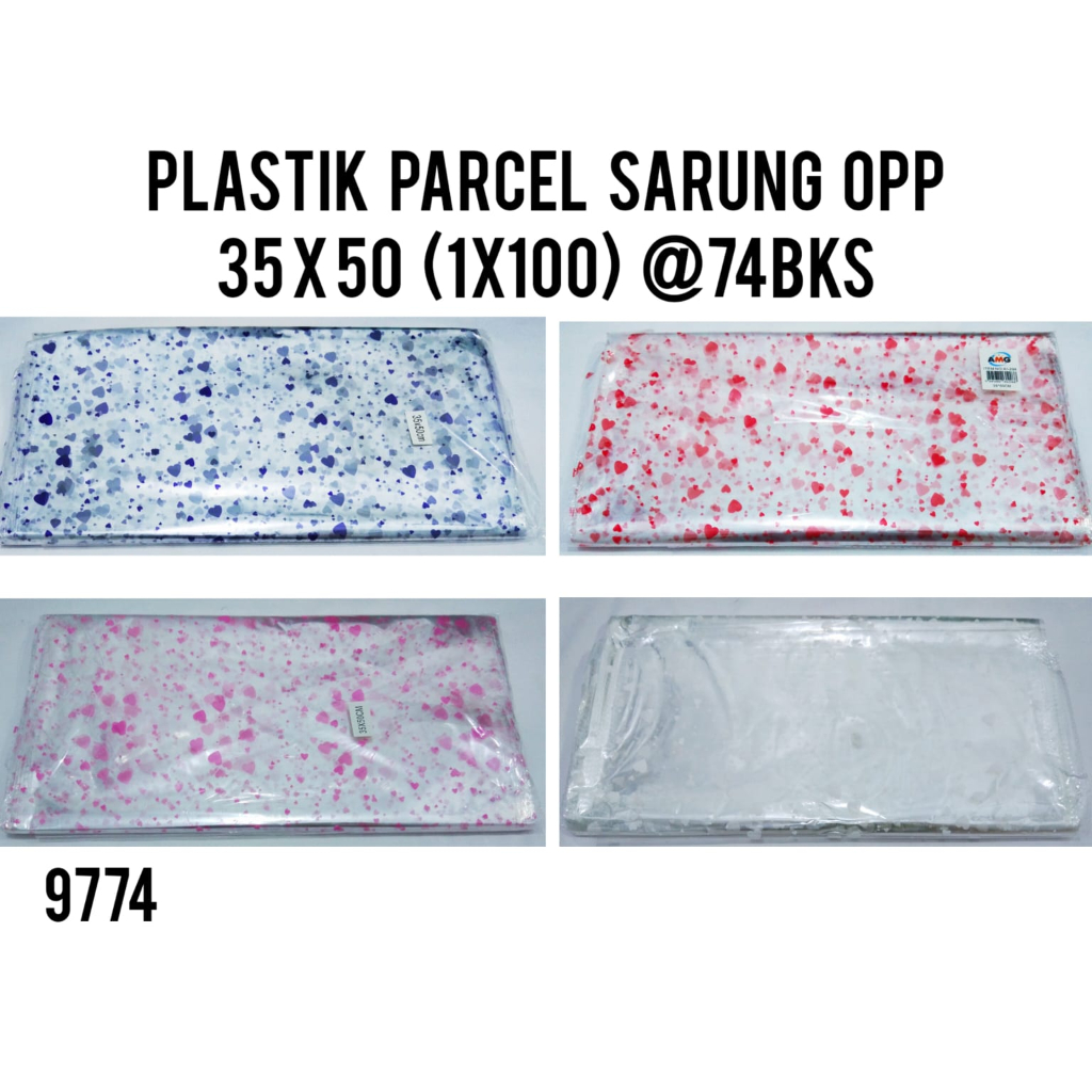 BUNGKUS KADO / PLASTIK PARSEL SARUNG 35 x 50 (100 LBR)