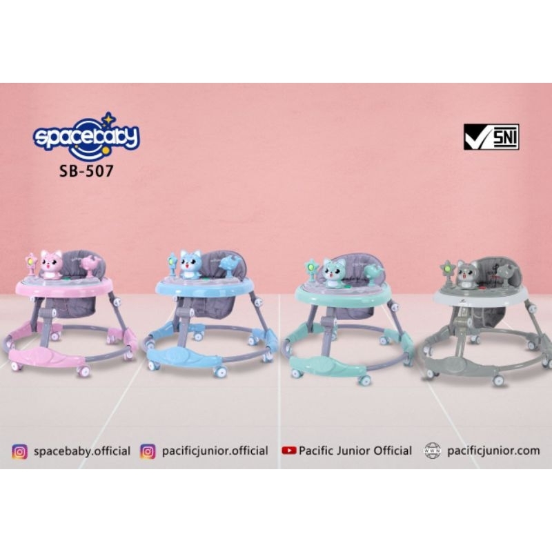 READY STOK BISA COD BABYWALKER SB-507 ADA MUSIK/MAINAN