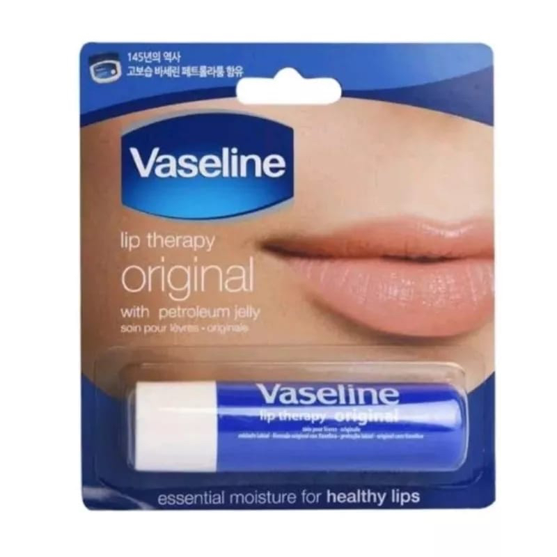 ✿ELYSABETHME✿  Vaseline STICK lip blam therapy untuk bibir kering dan hitam